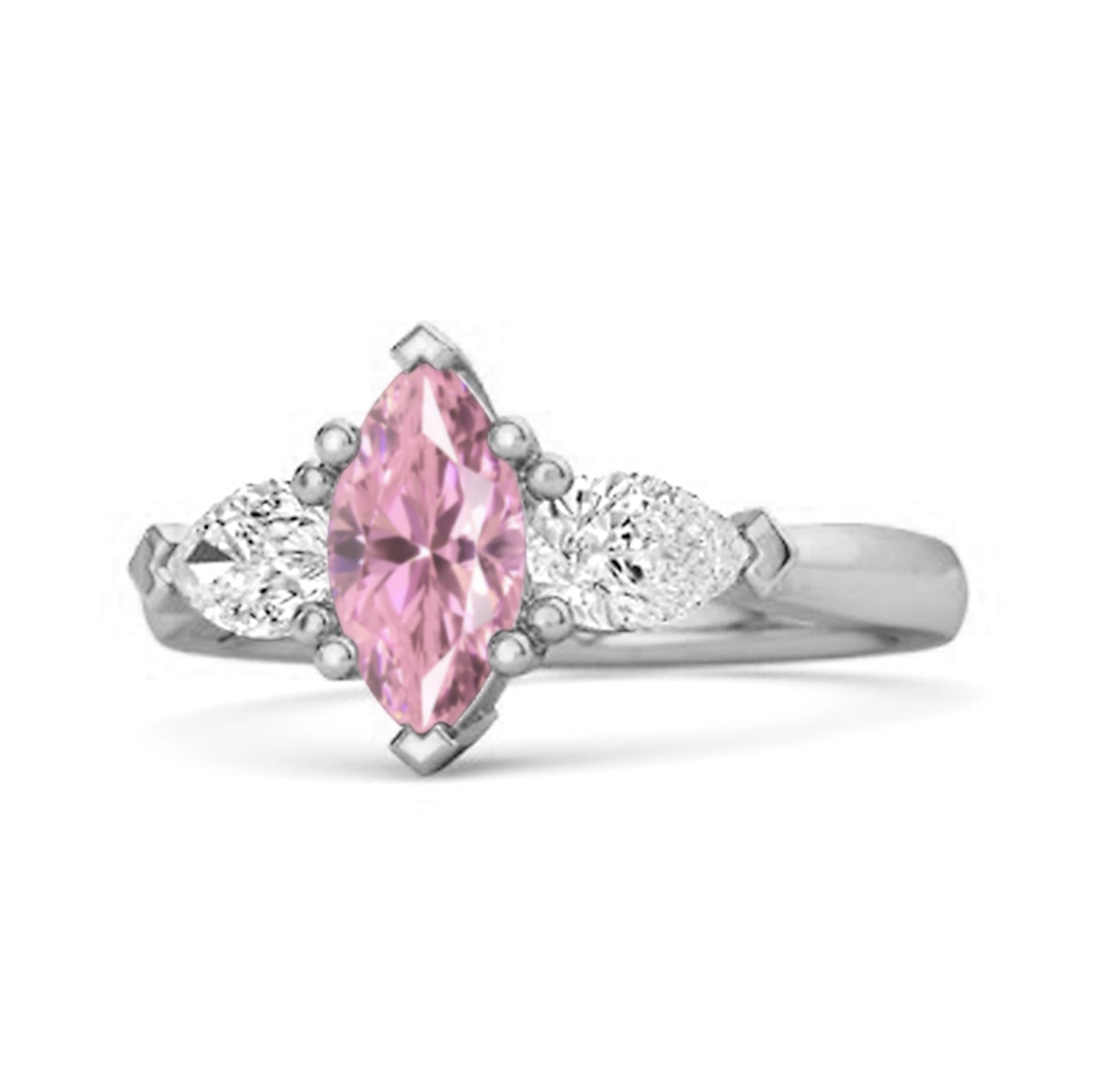 Pink Zirconia ring