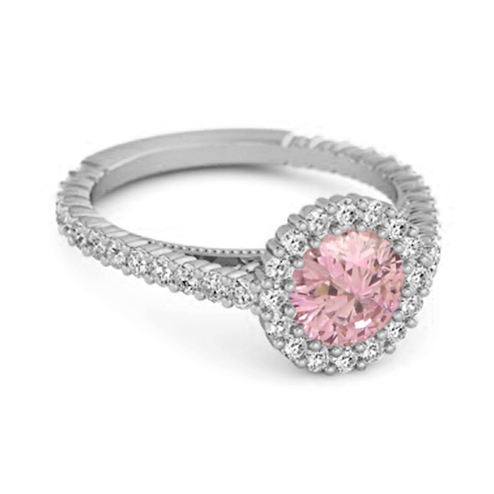 Pink Zirconia ring