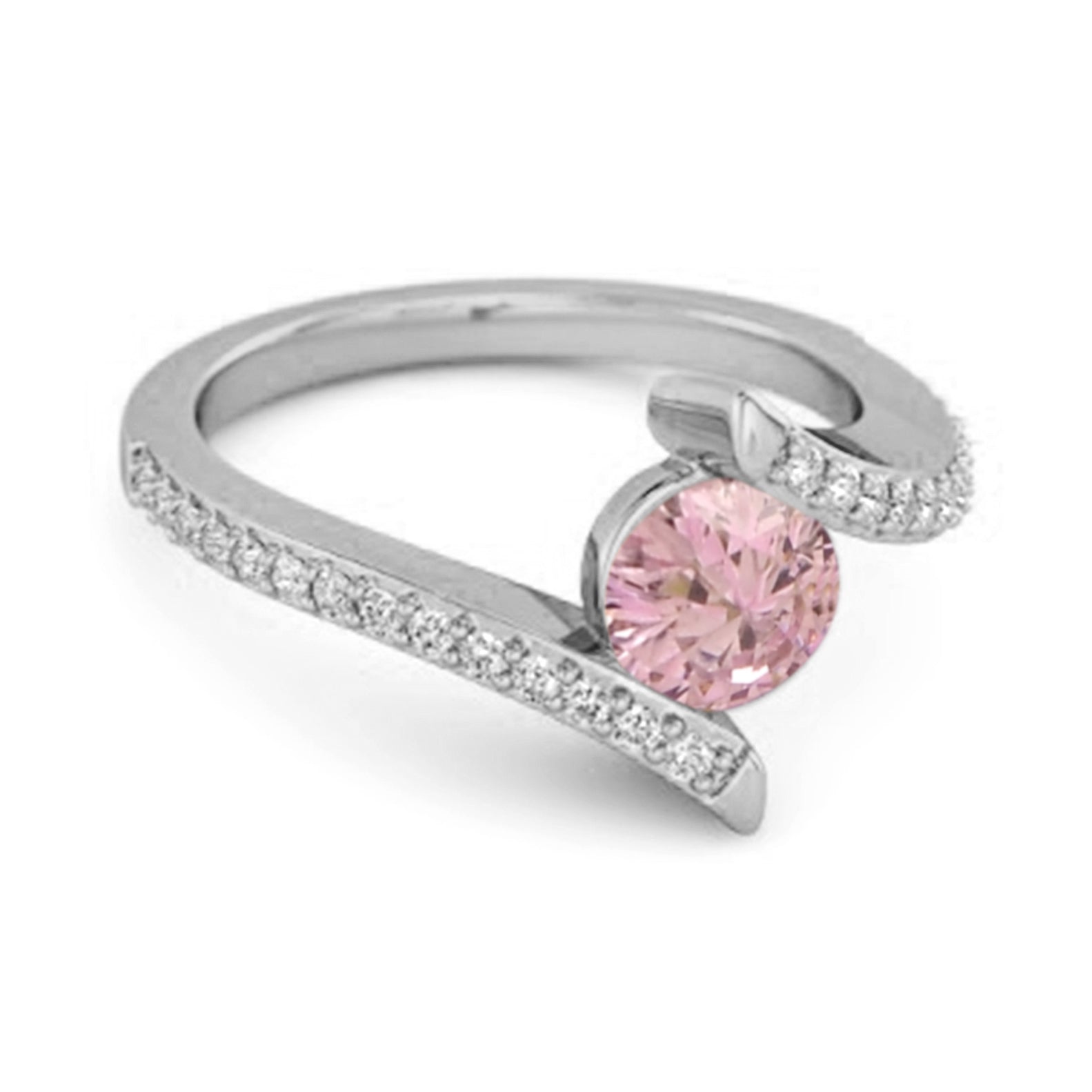 Pink Zirconia ring