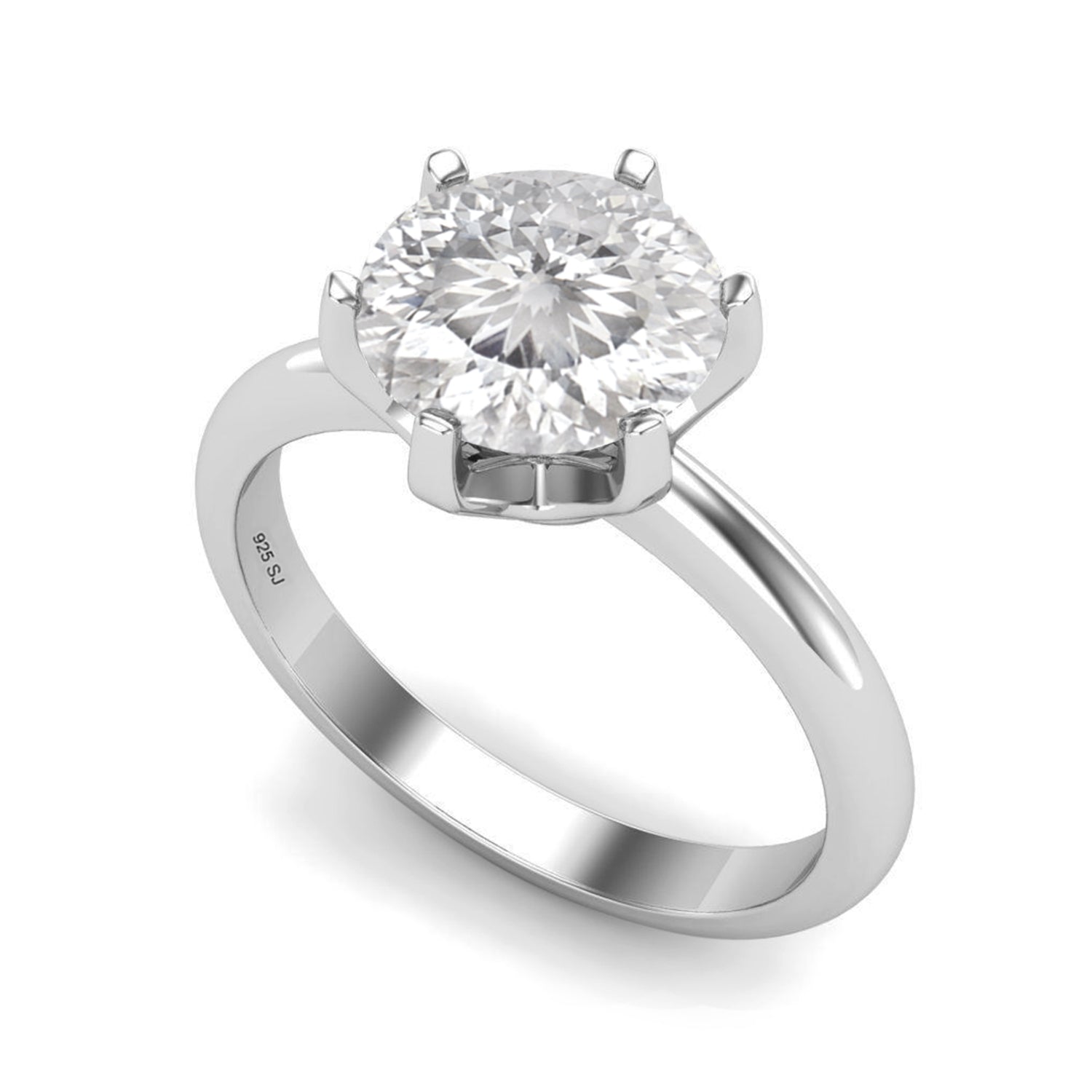 moissanite diamond ring