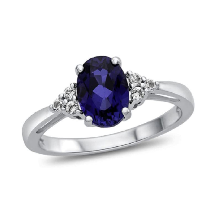 blue sapphire ring