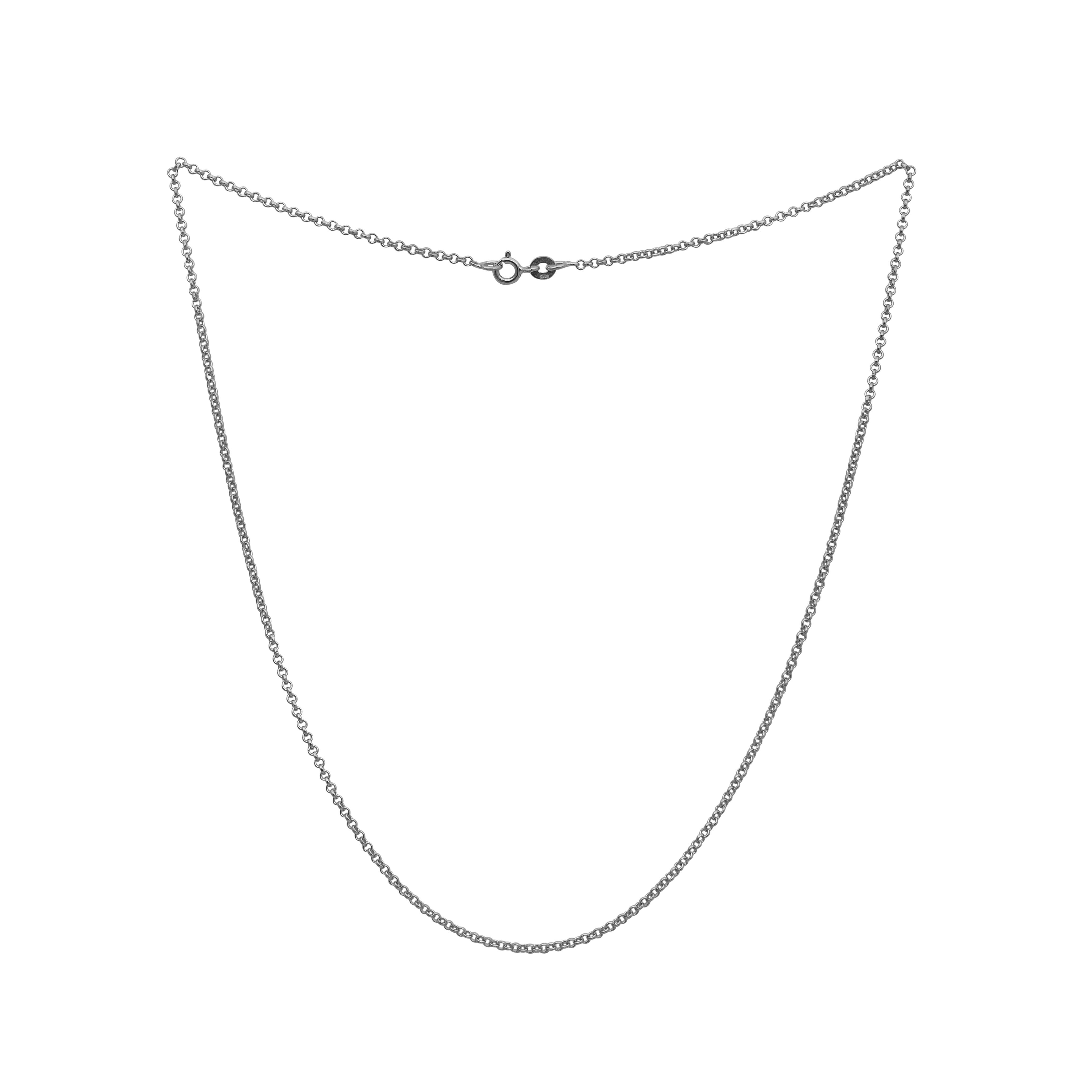 Cable Chain Classic Design Necklace – Sterling Silver