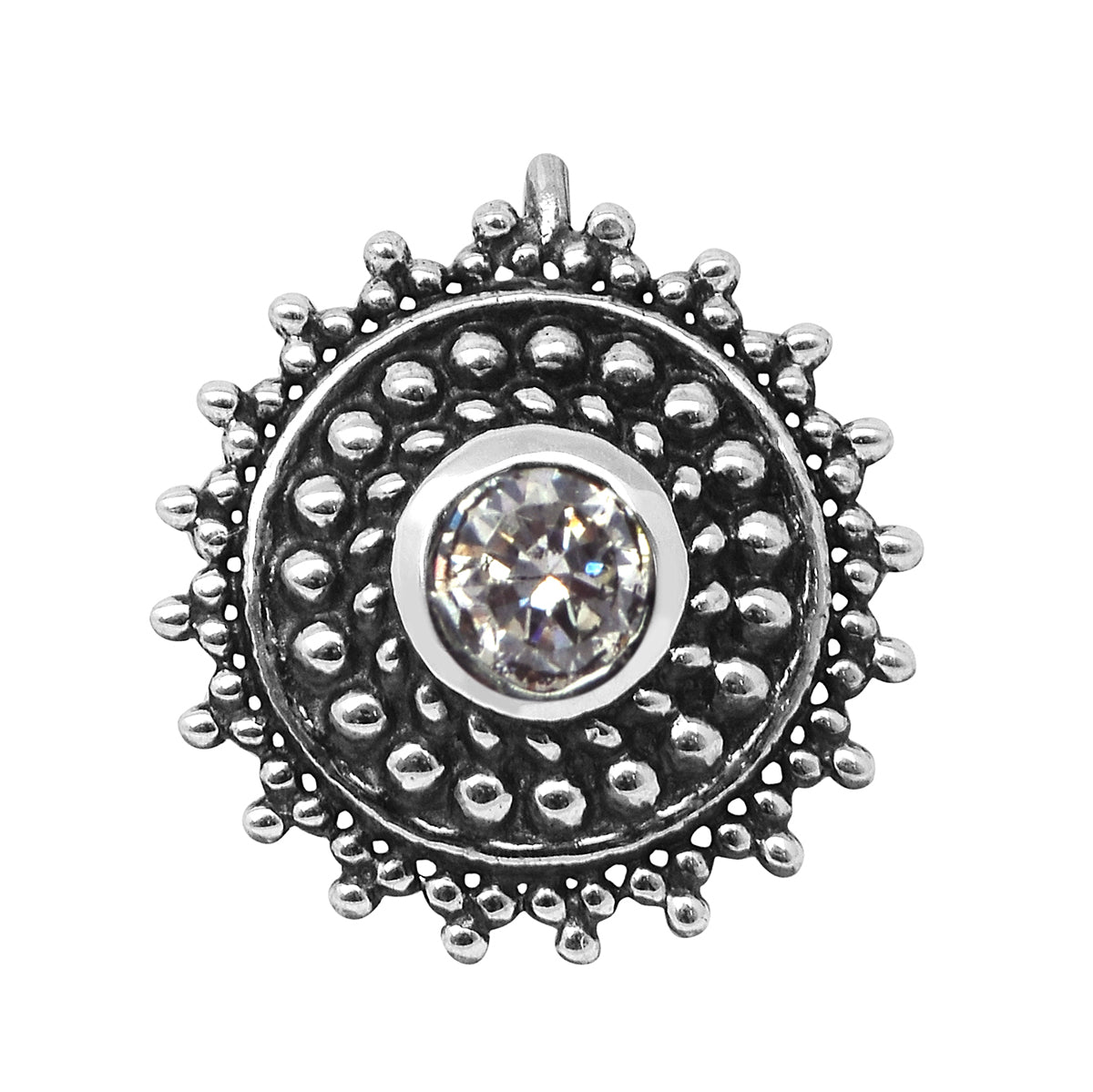 silver nose pin