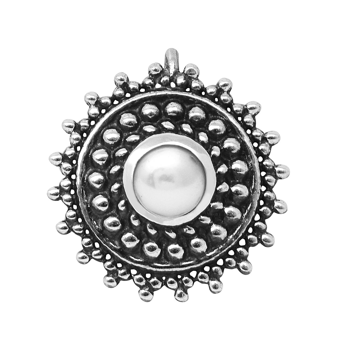 silver nose pin
