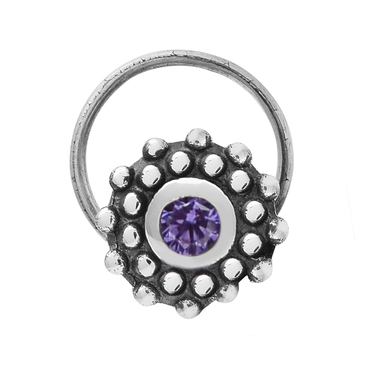 silver nose pin