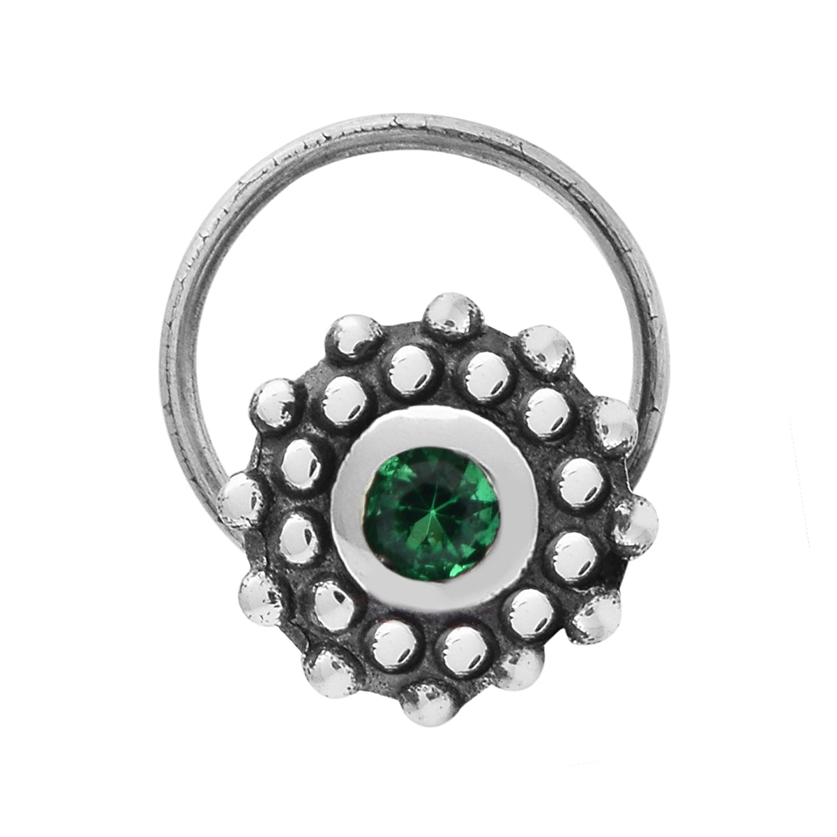 silver nose pin