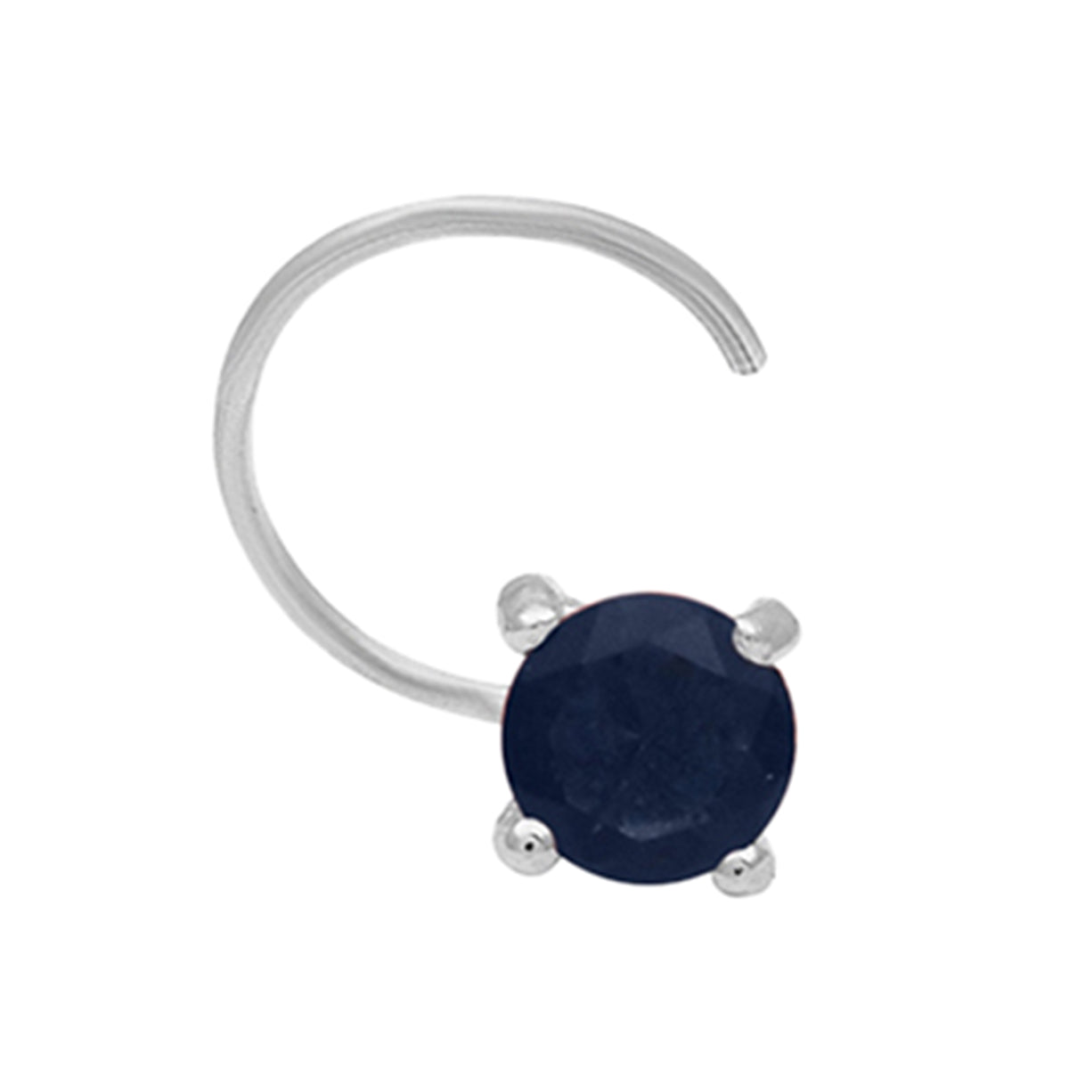 silver nose pin