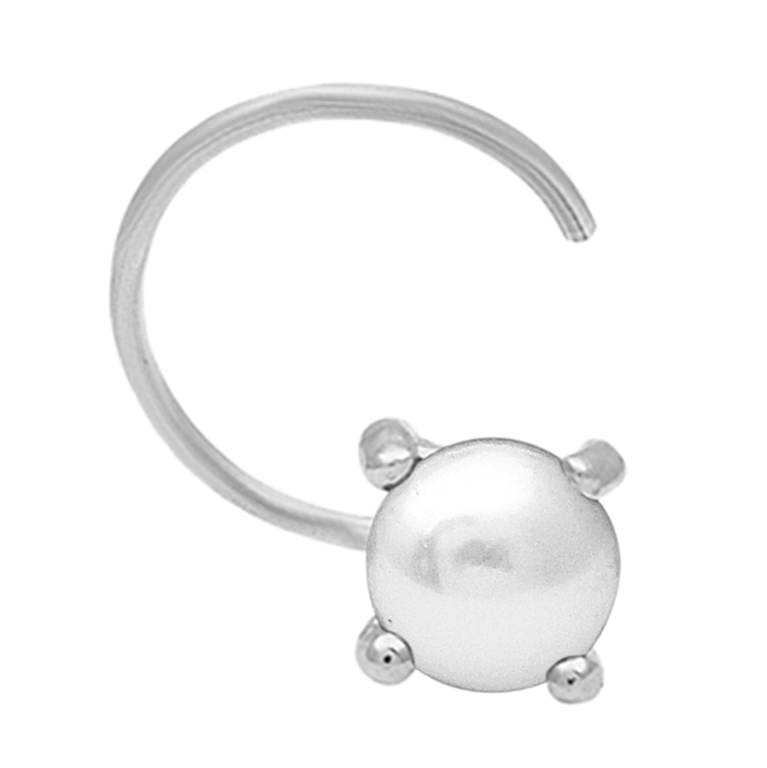 silver nose pin