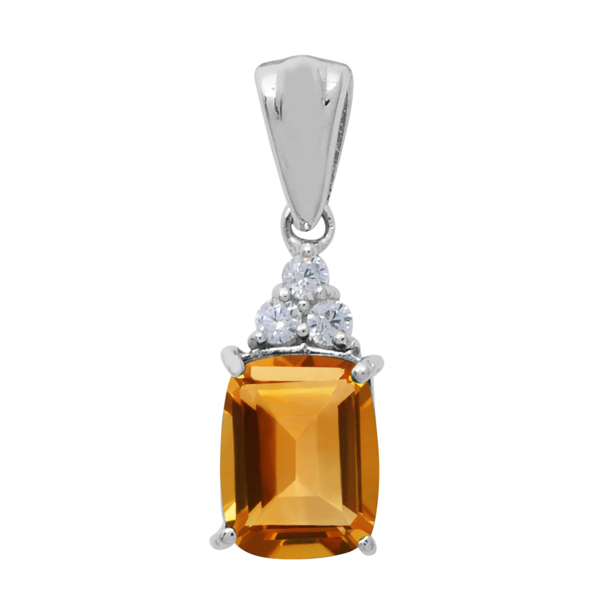 Solitaire Octagon Multi Choice Gemstone Pendant