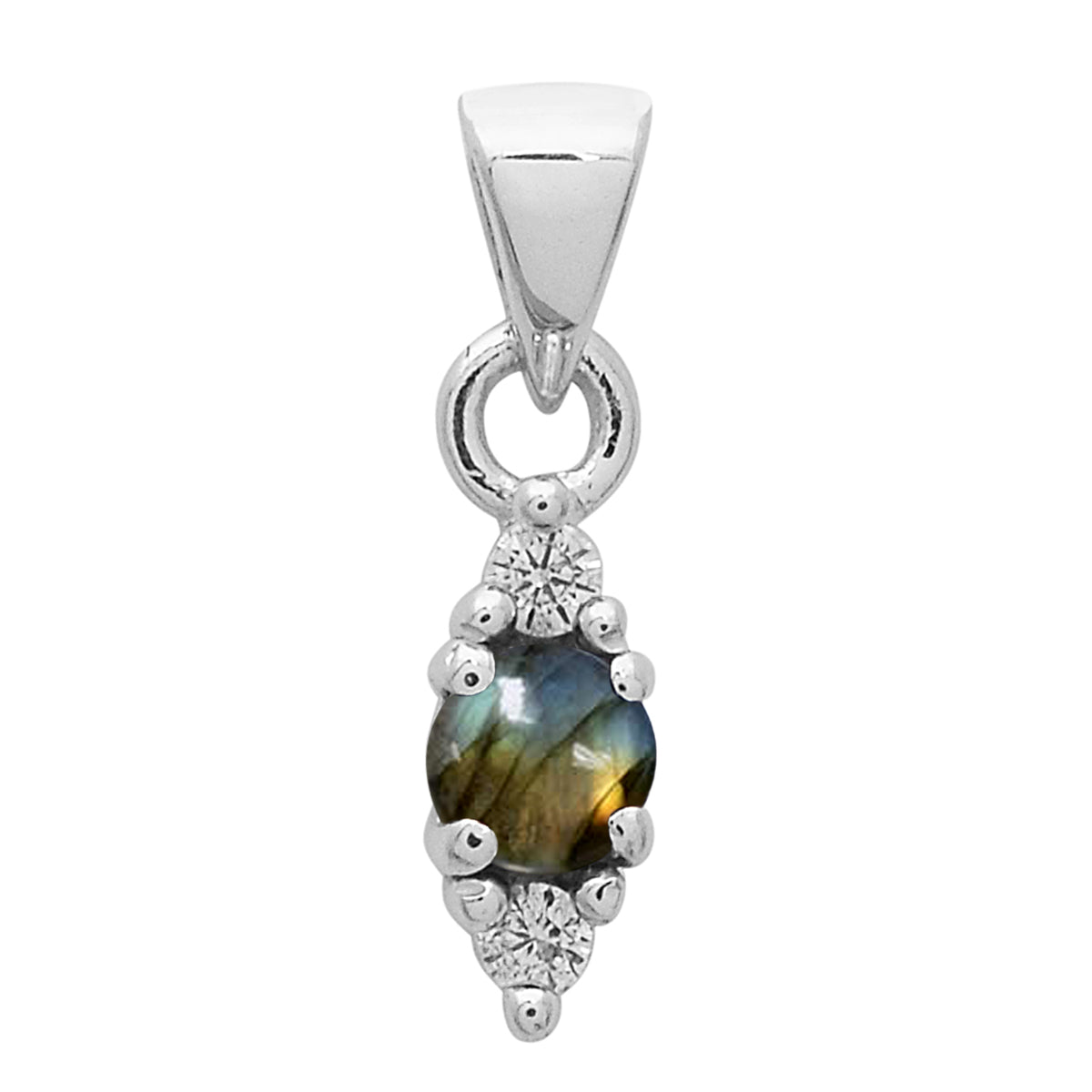Tear Drop Tiny Multi Choice Gemstone Pendant