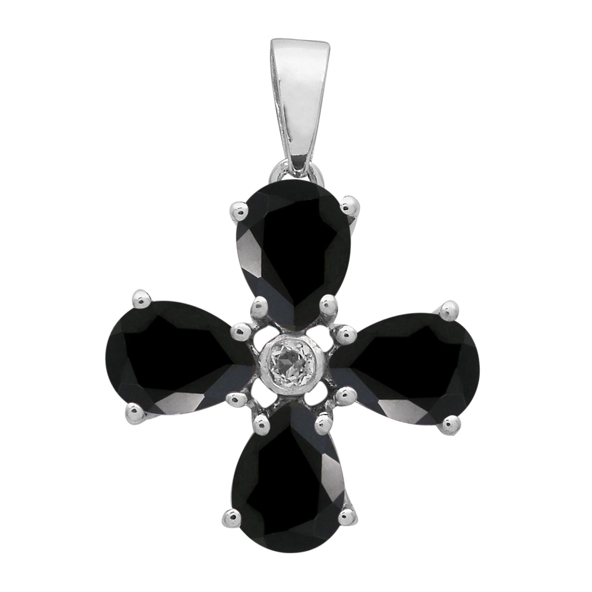 Floral Design Multi Choice Gemstone Pendant