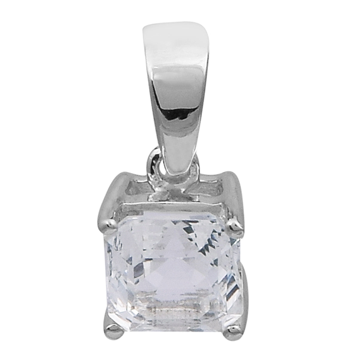 Square Cut Multi Choice Gemstone Pendant