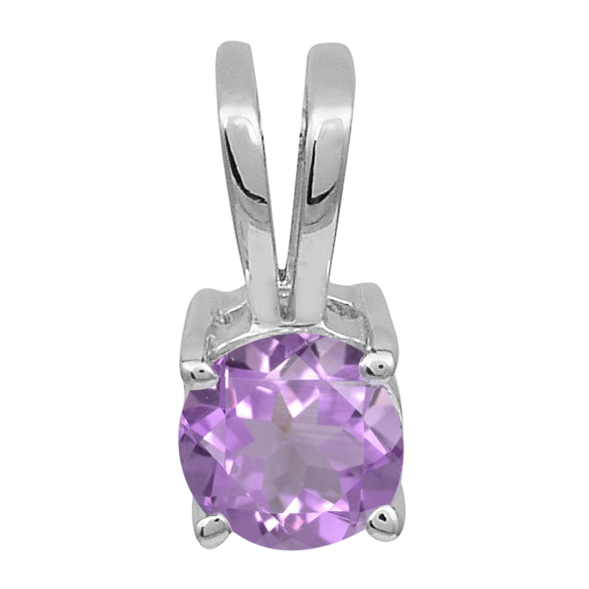 Ciondolo con pietra preziosa a taglio rotondo multi scelta