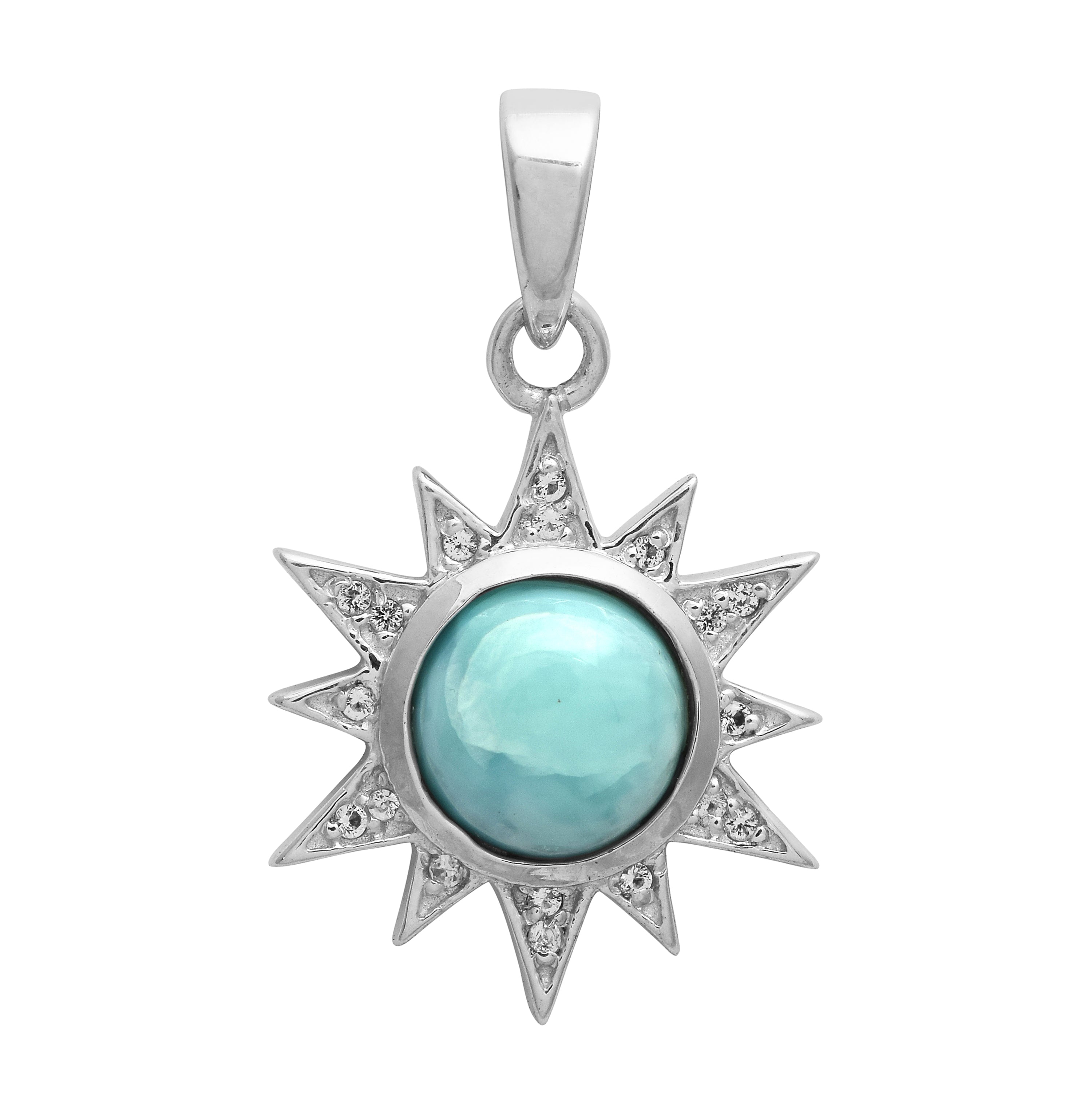 You Are My Sun Larimar Pendant