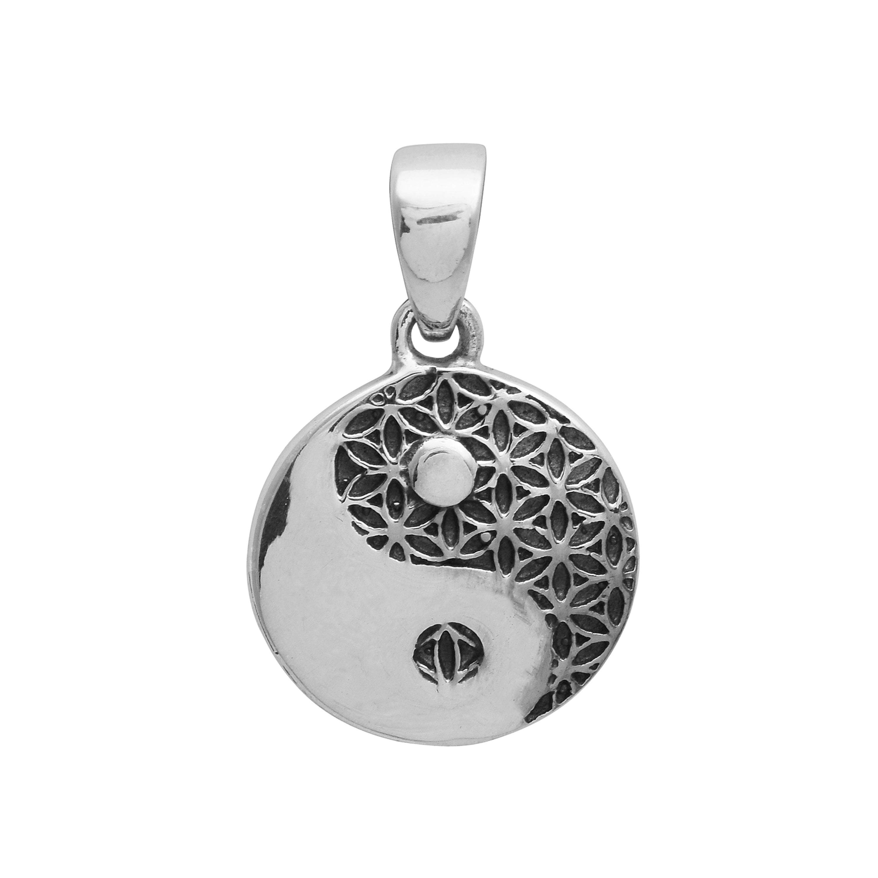 Ciondolo Fiore della Vita Yin Yang