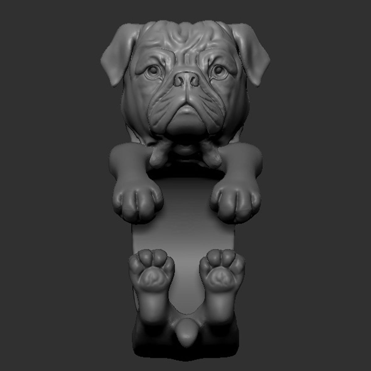 Bulldog Biker Ring - Sterling Silver