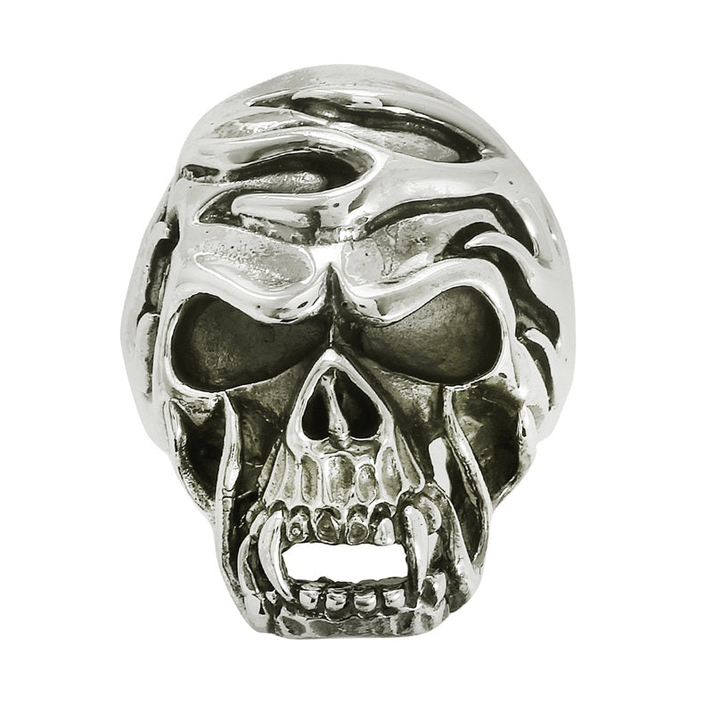 Skeleton Open Jaw Biker Ring