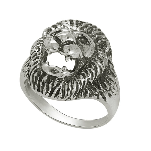 Thai Lion Head Warrior Ring