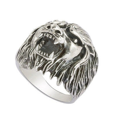 Anello da guerriero con testa di tigre