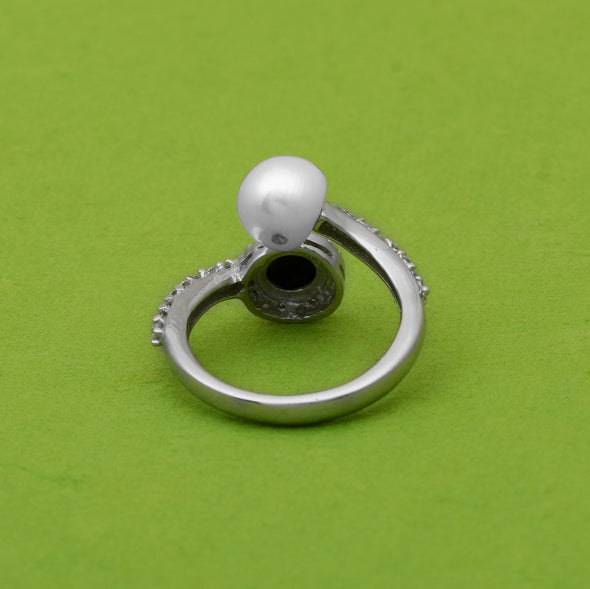 Pearl Black Spinel Ring