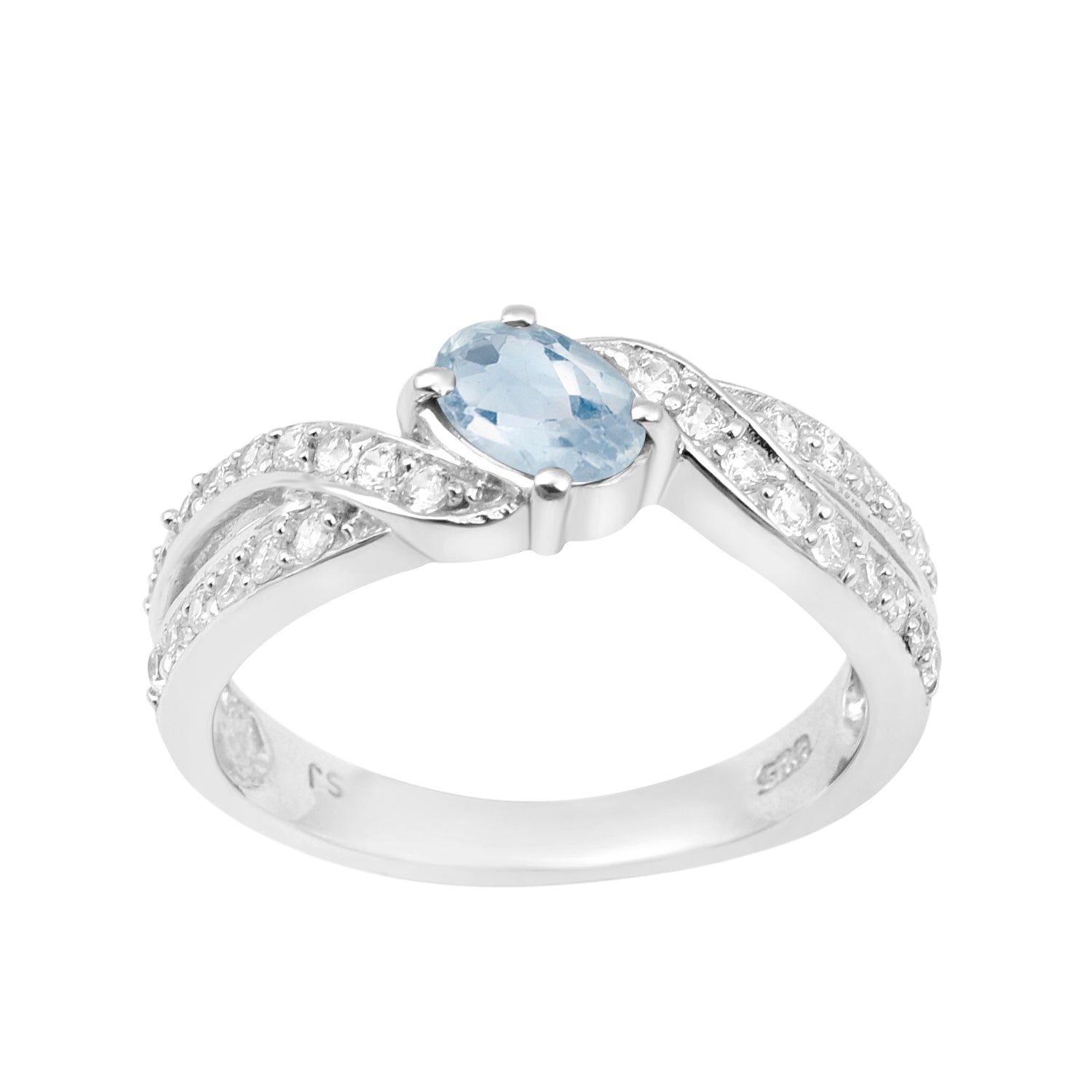 Swiss Blue Topaz ring