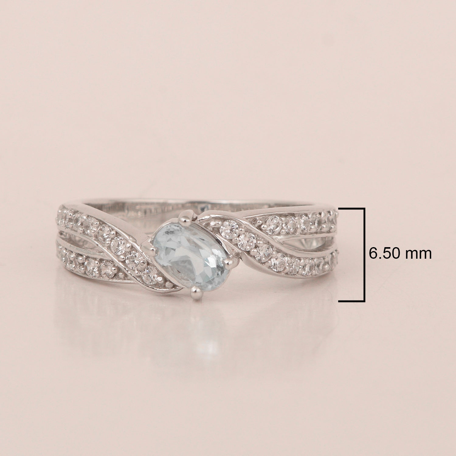 Swiss Blue Topaz ring