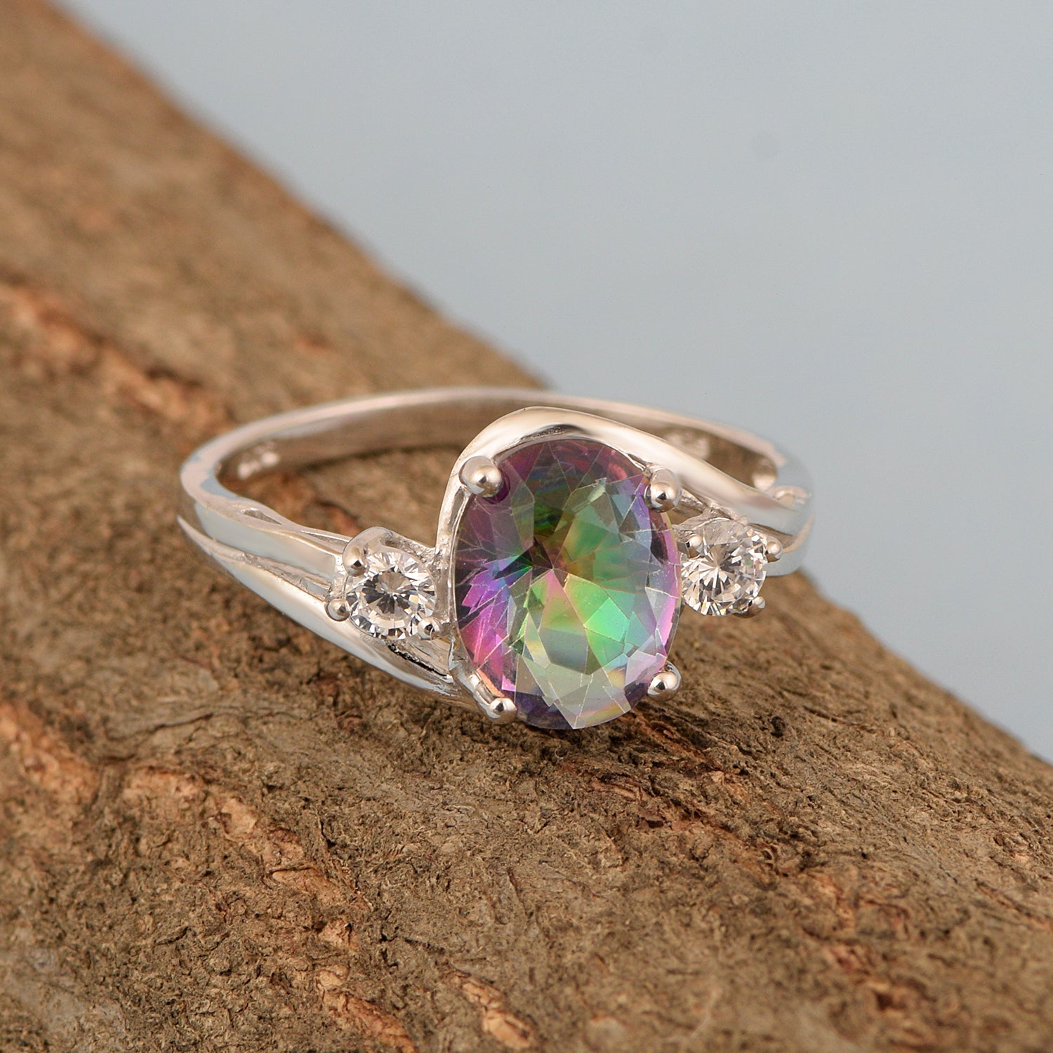 Mystic Topaz ring