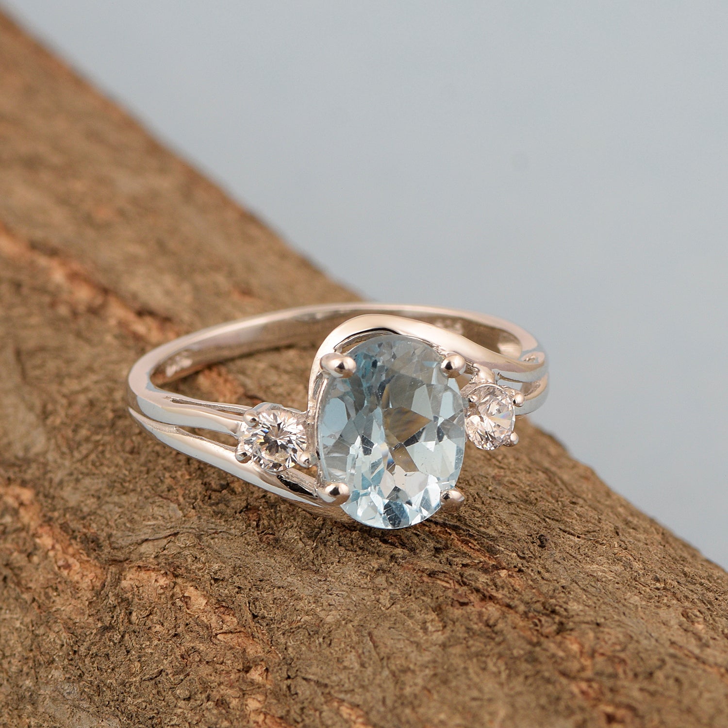 Swiss Blue Topaz ring