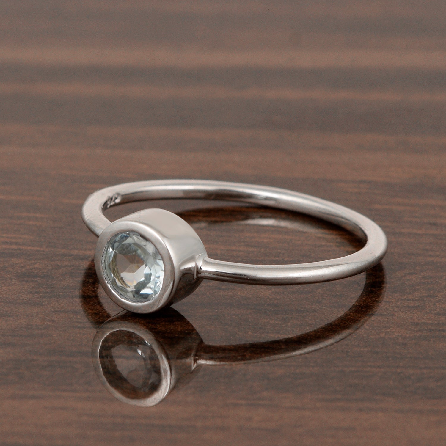 Swiss Blue Topaz ring