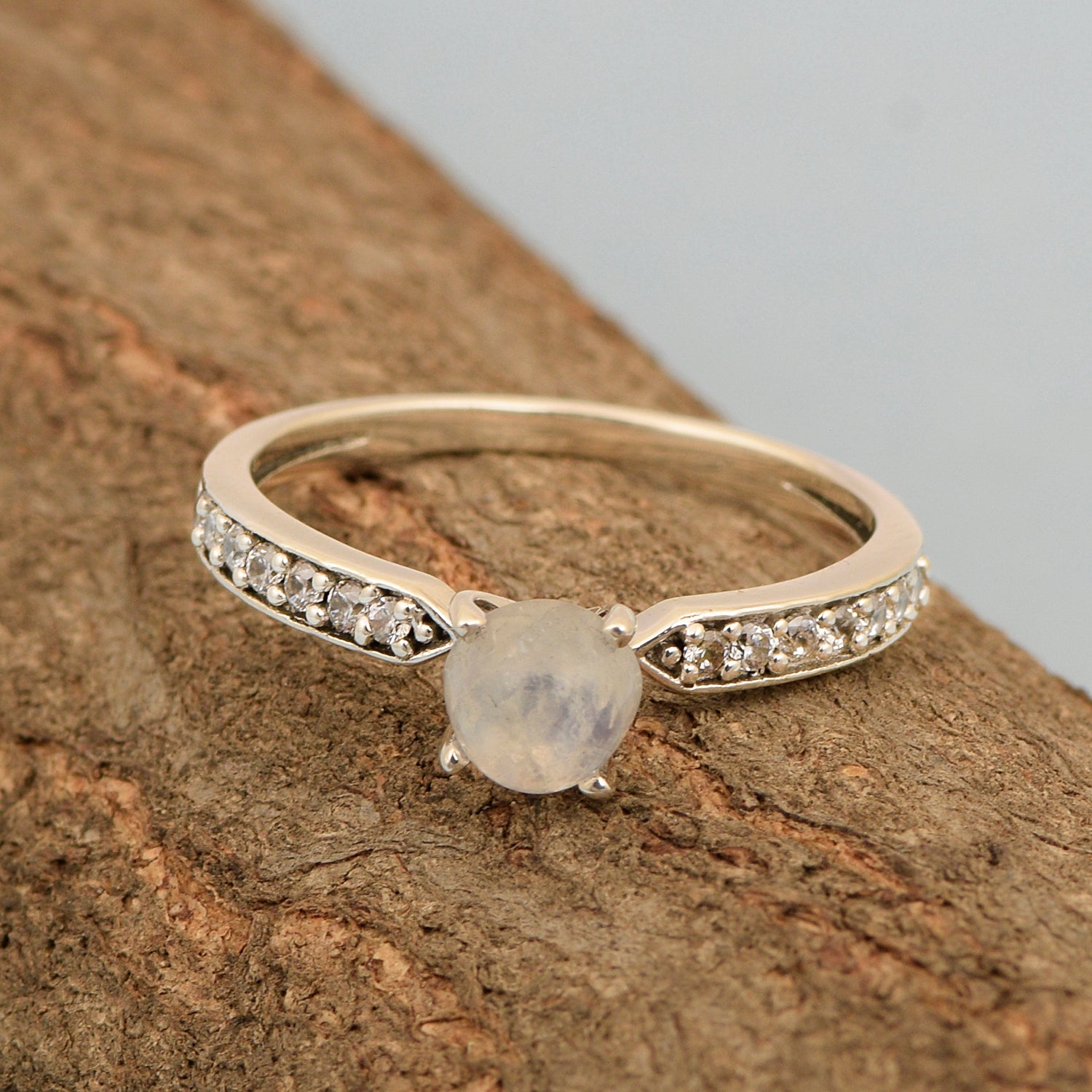 Moonstone ring