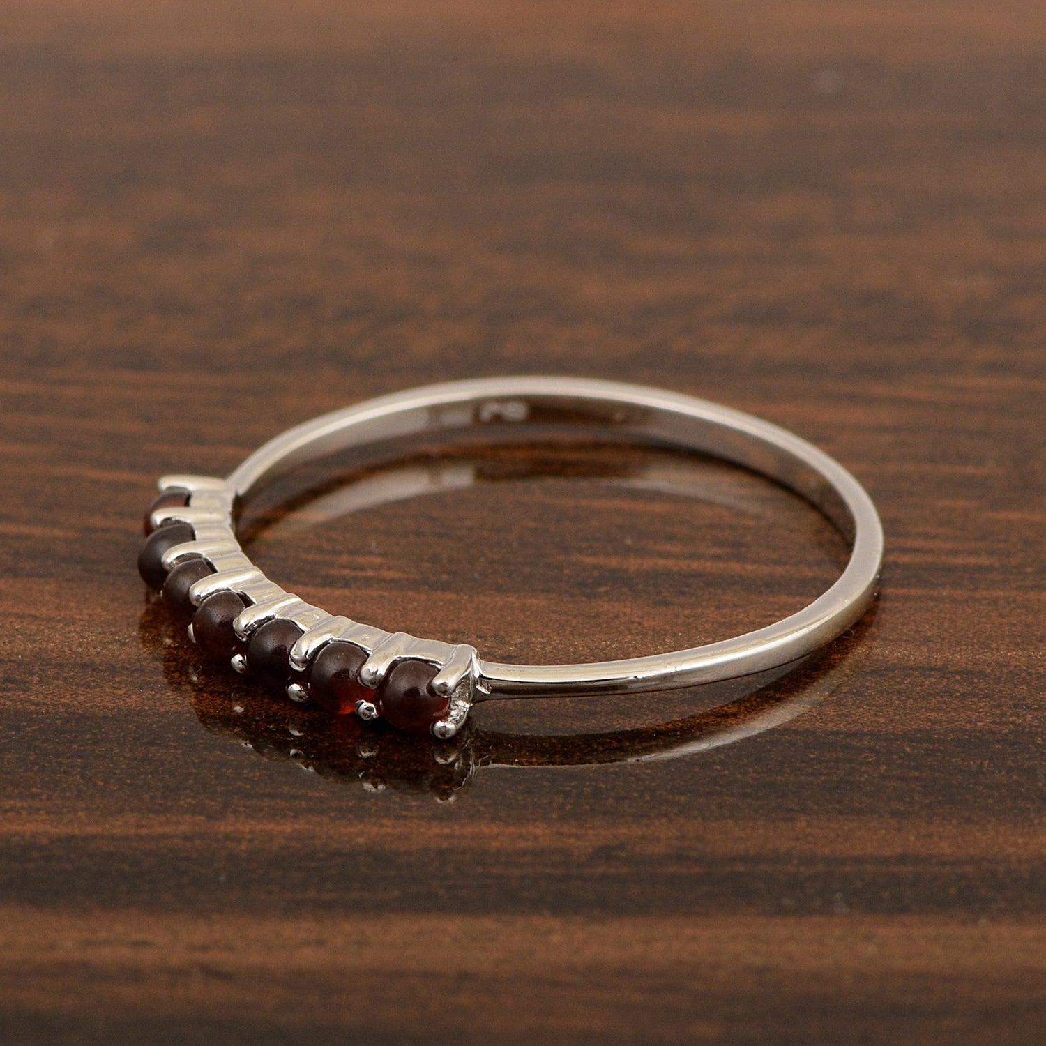 Garnet Cabochon ring