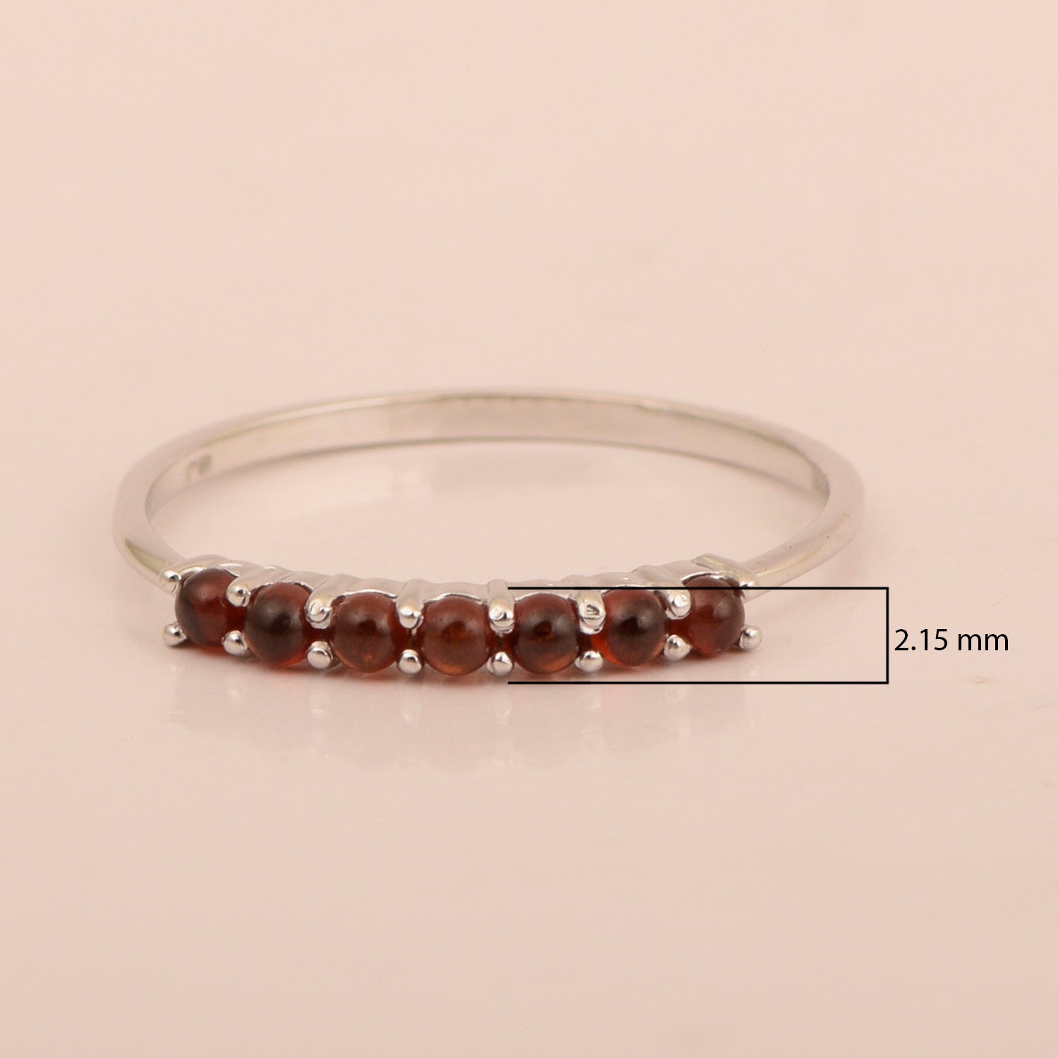 Garnet Cabochon ring