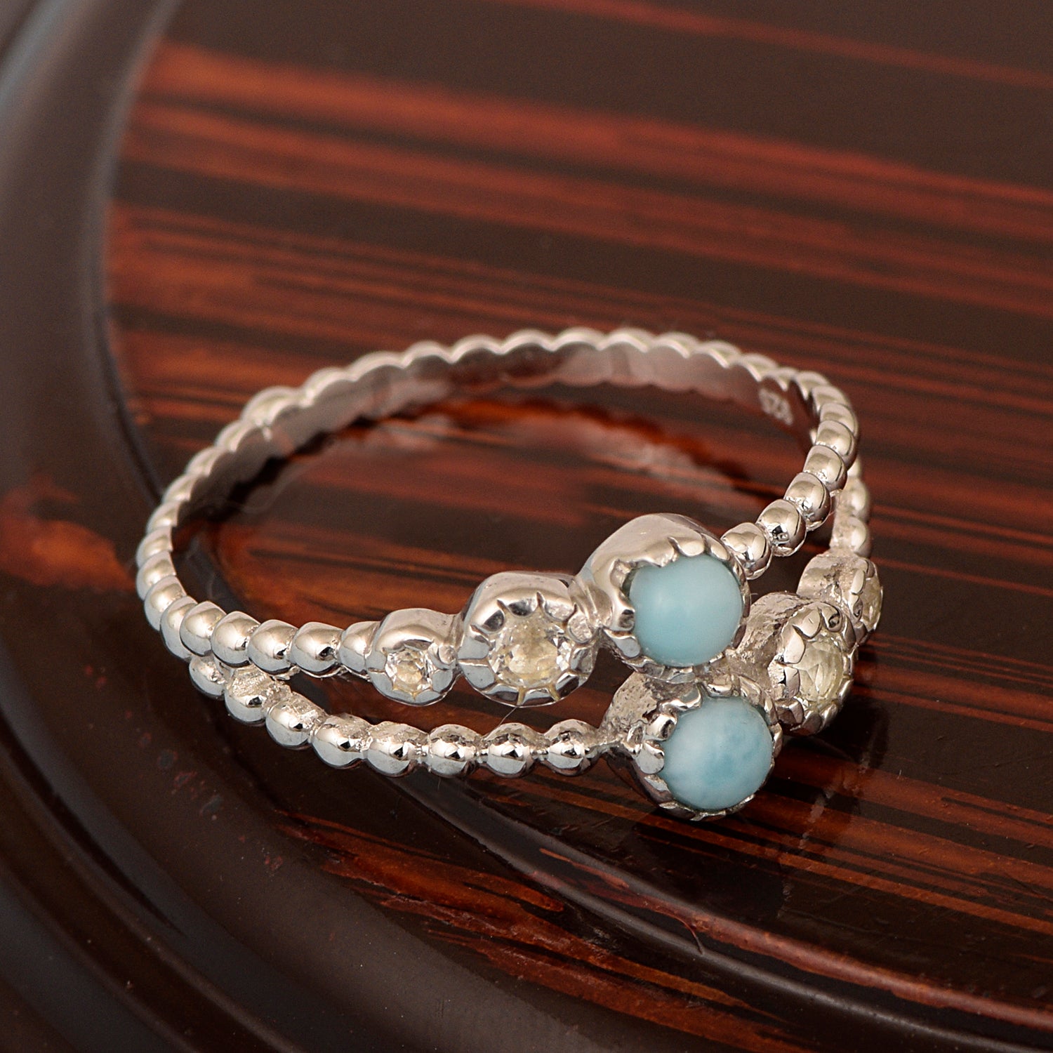 Larimar ring