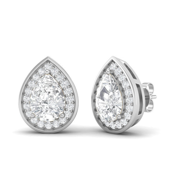 Moissanite Diamond Earrings For Women in 925 Sterling Silver