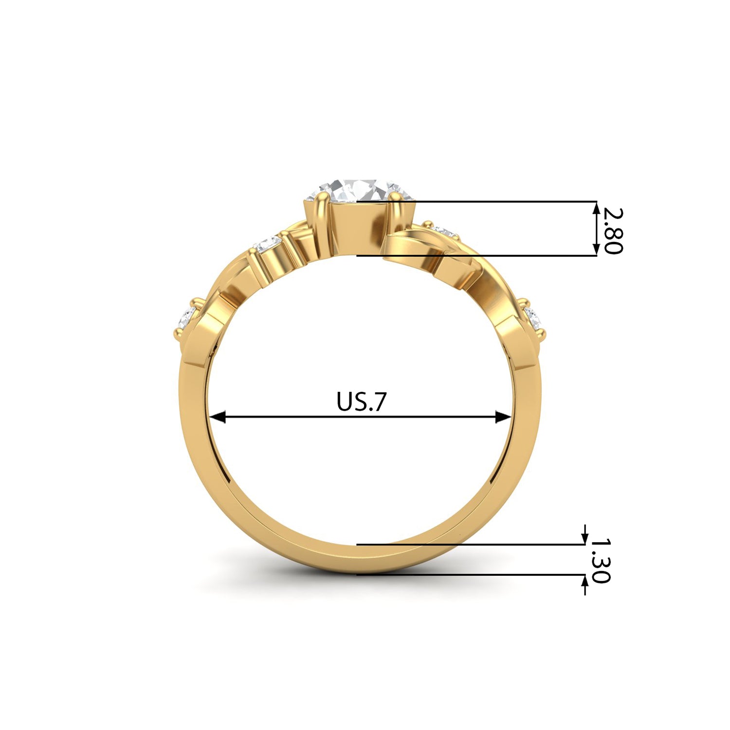 moissanite diamond ring