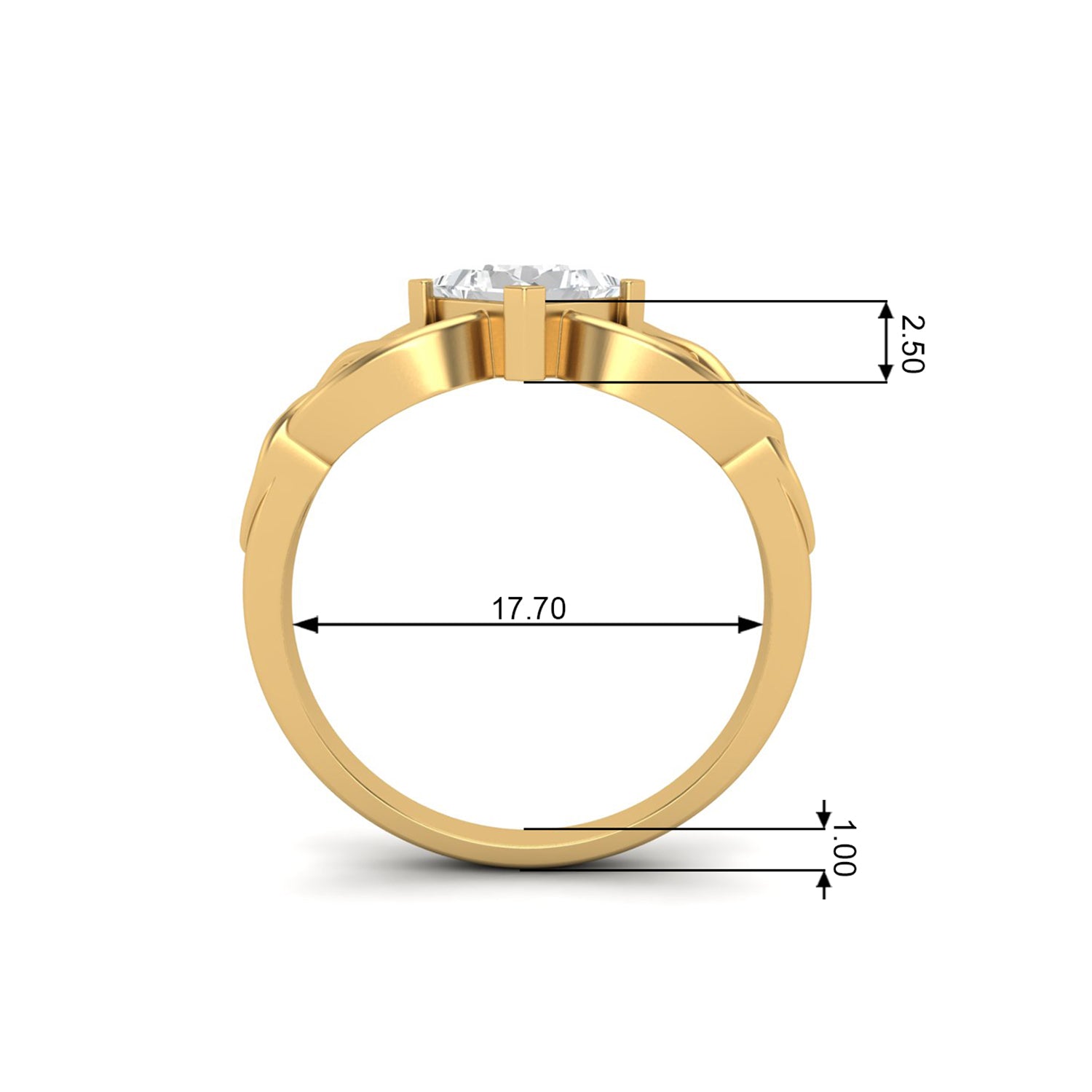 moissanite diamond ring