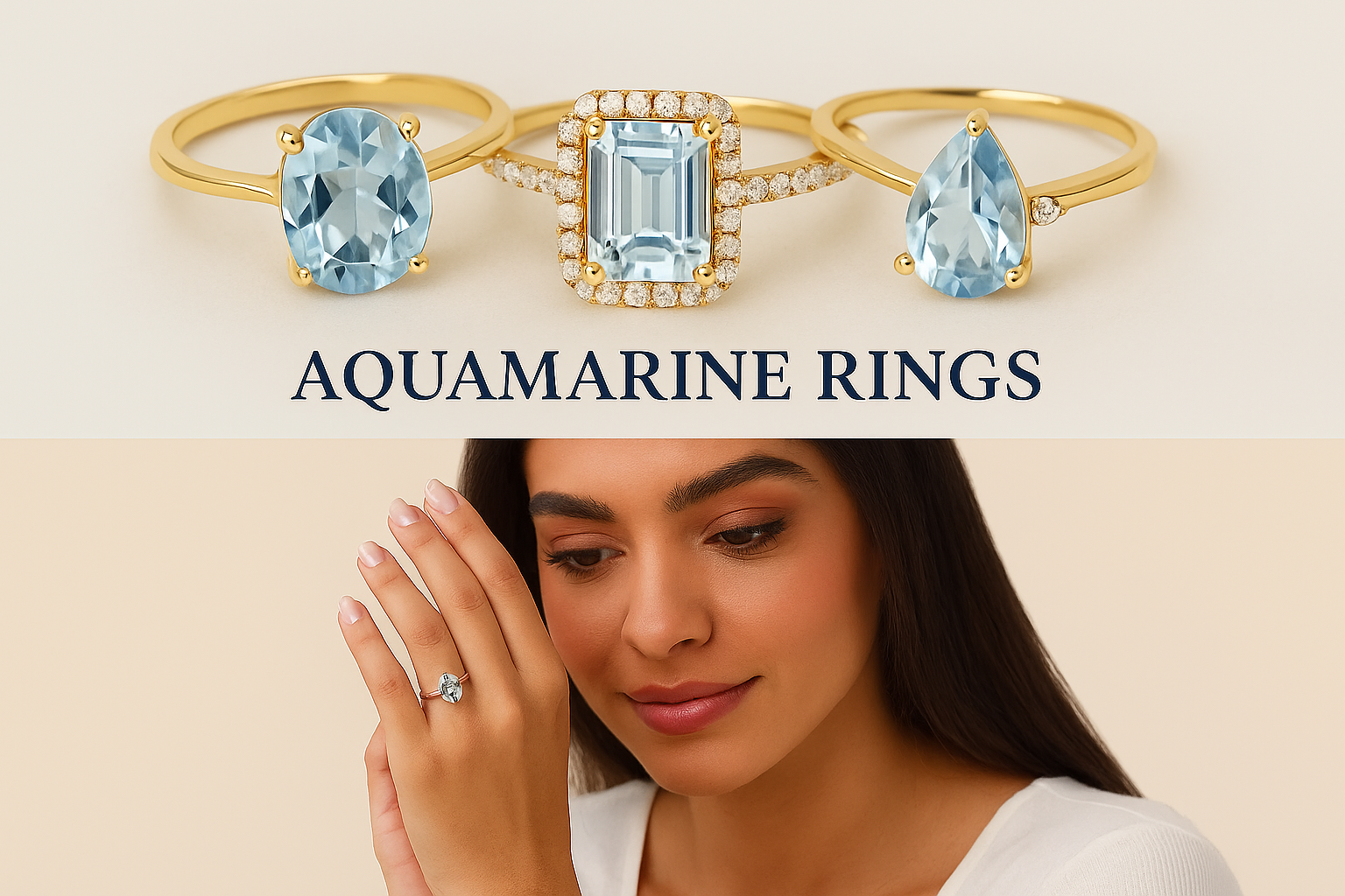 Aquamarine Rings – Symbol of Calm, Clarity & Ocean Elegance