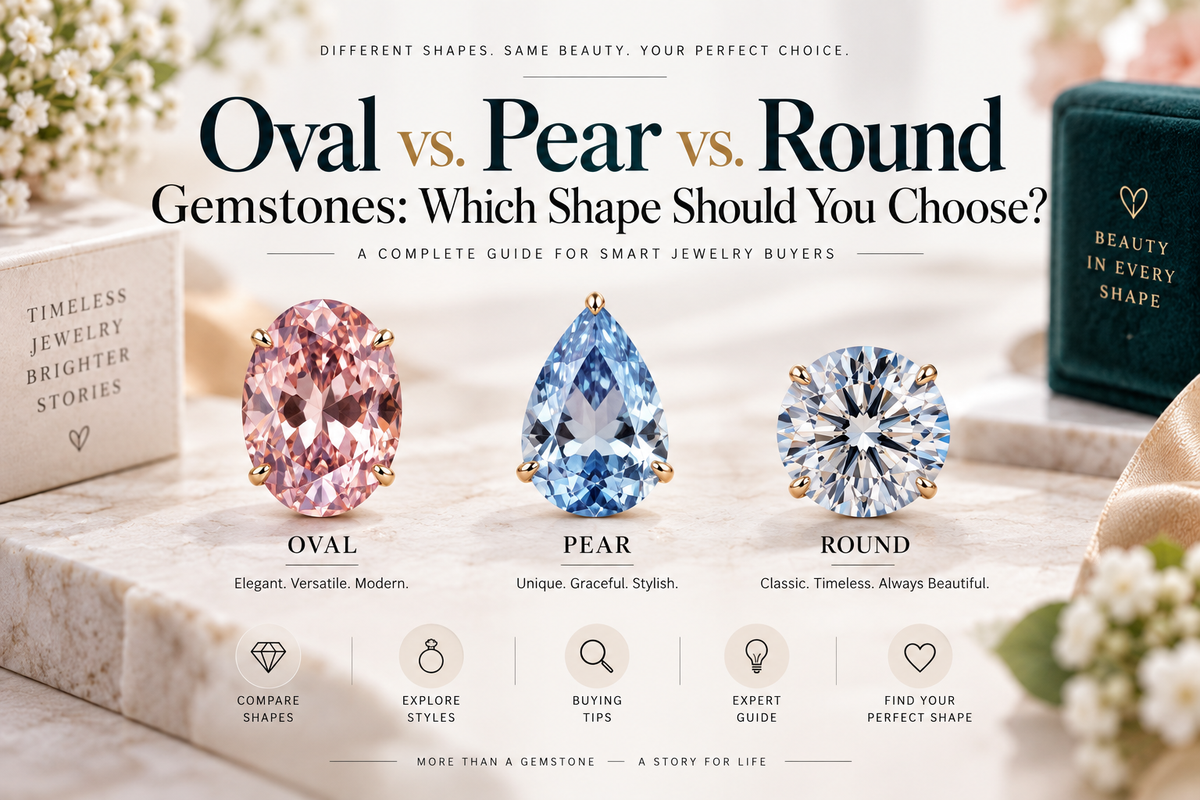Oval vs Pear vs Round Gemstones: Which Shape Should You Choose?