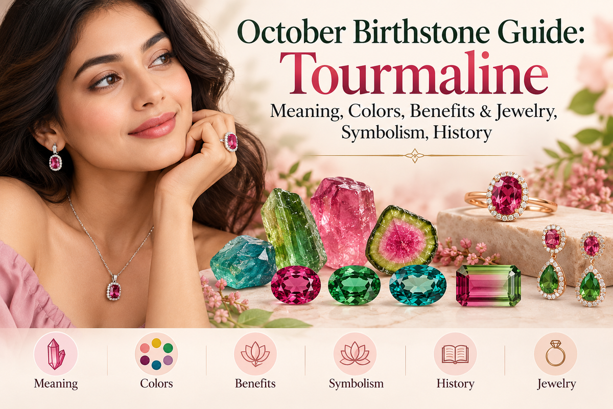 October Birthstone Guide: Tourmaline Meaning, Colors, Benefits & Jewelry, Symbolism, History