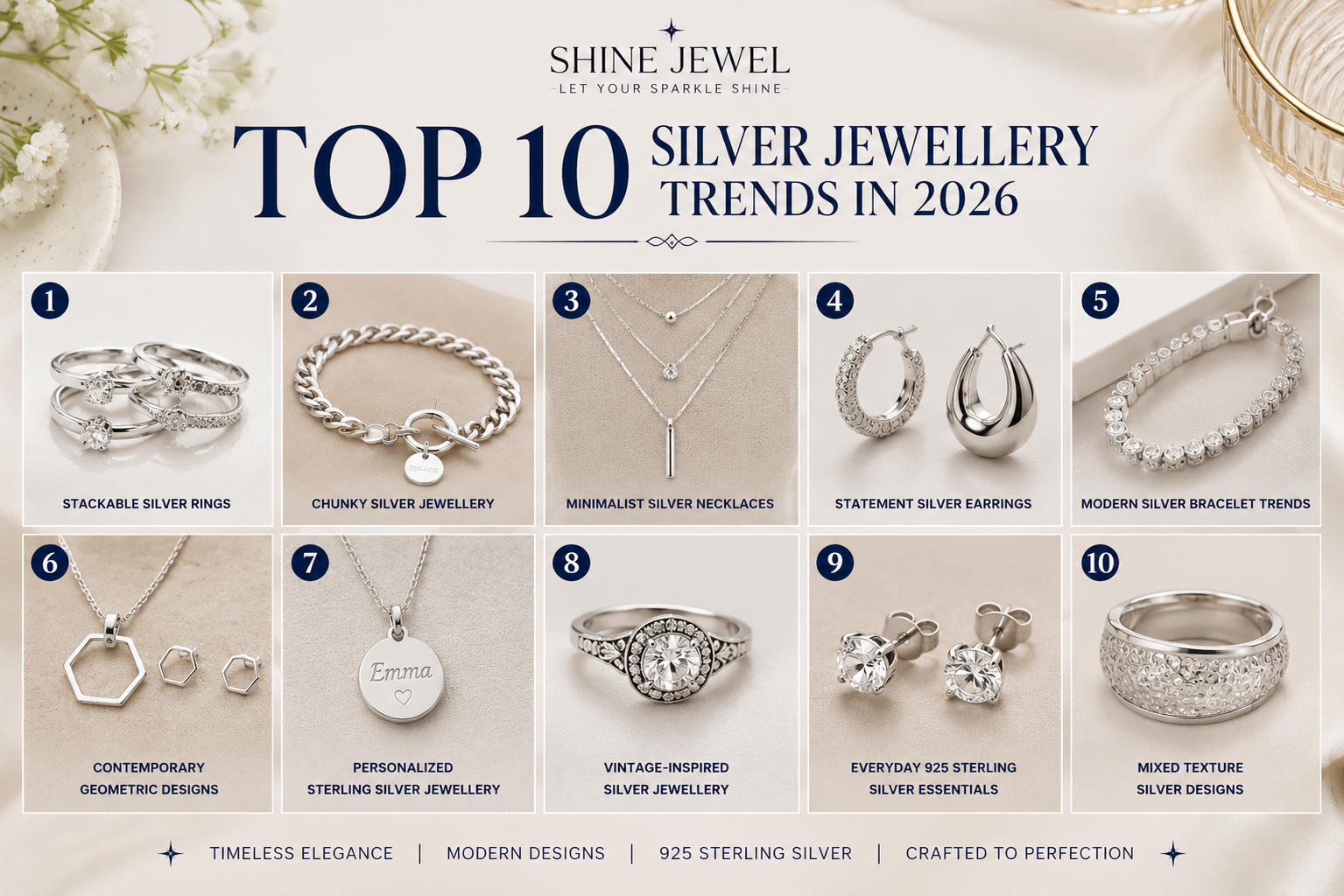 Top 10 Silver Jewellery Trends in 2026