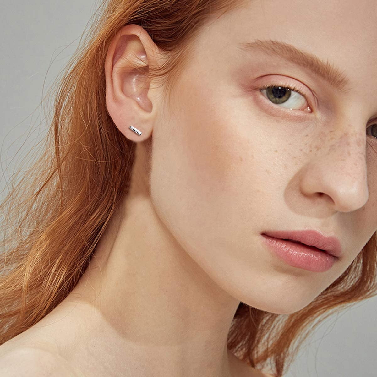Bar Stud Earrings