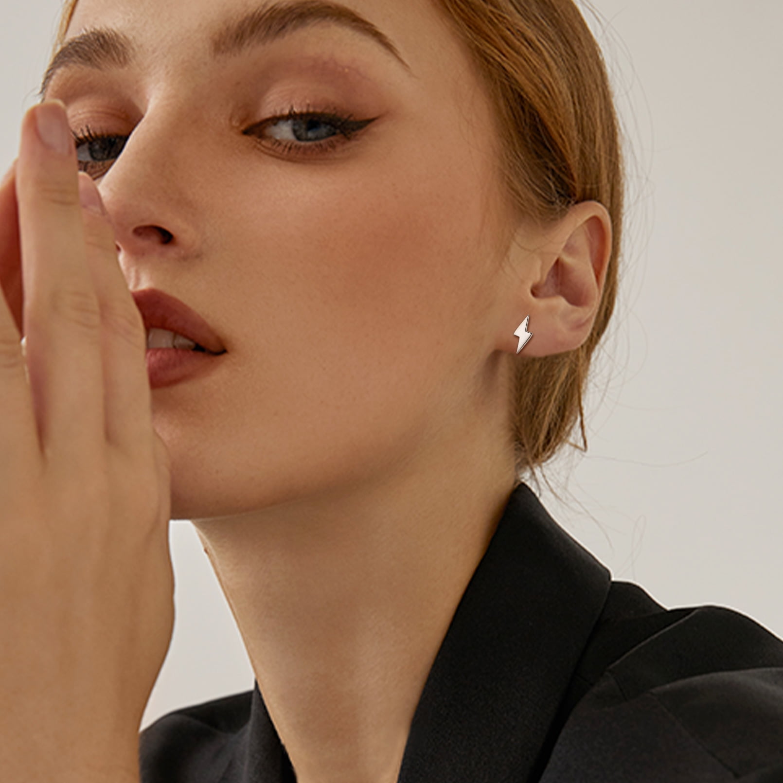 Lightning Bolt Stud Earrings
