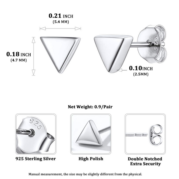 925 Sterling Silver Multi Design Tiny Stud Women Earrings Gift For Her