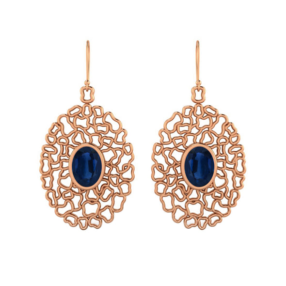 Blue Sapphire Earring