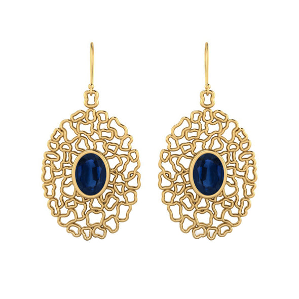 Blue Sapphire Earring