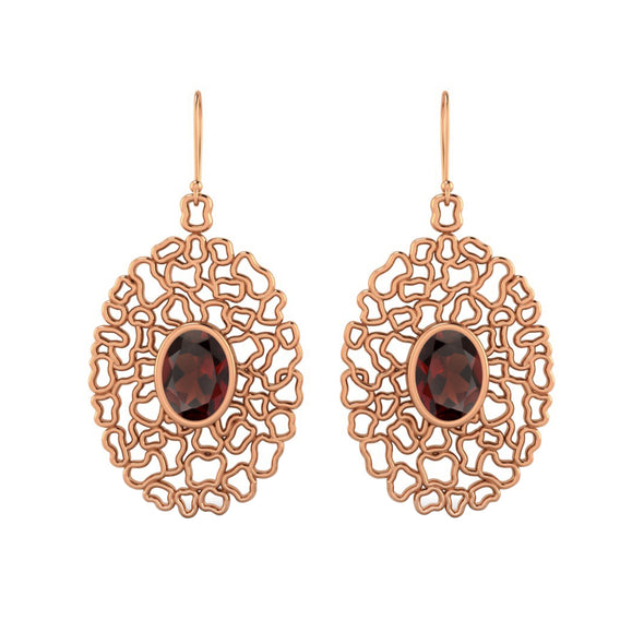 Garnet Earring