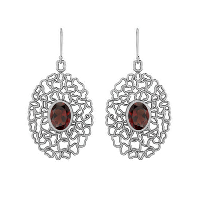 Garnet Earring