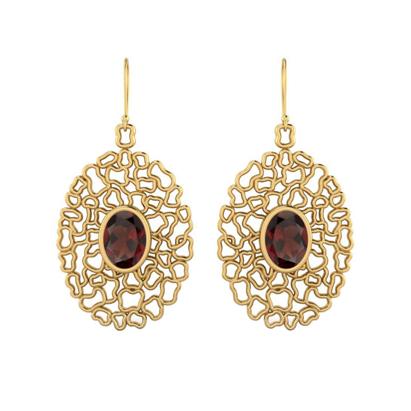 Garnet Earring