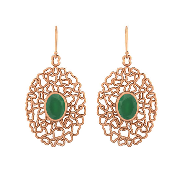 Green Onyx Earring