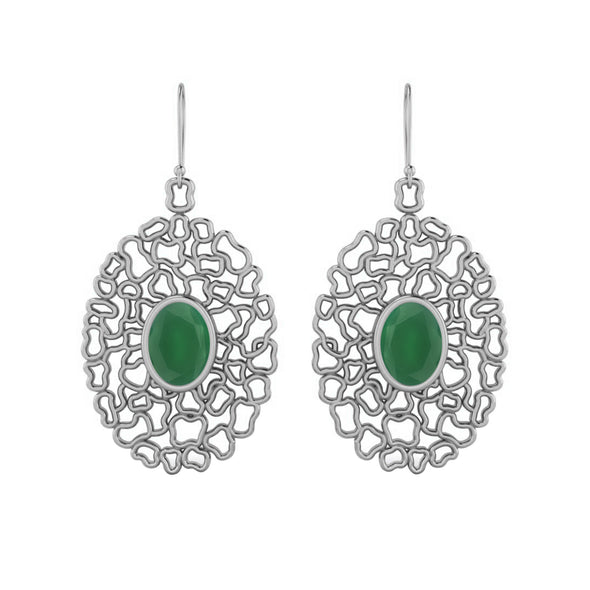 Green Onyx Earring